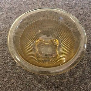 Vintage style glass bowl smoked glass